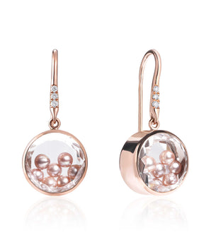 Concha Pearl Earrings Earrings - Moritz Glik Pearls Ready to Ship other gemstones