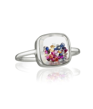 Confetti Shaker Ring Rings - Moritz Glik Kaleidoscope Colors rubies Core