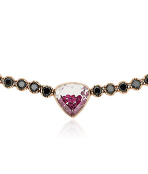 Corda Shaker Choker Necklaces - Moritz Glik diamonds Heart Apura