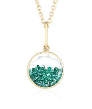 Core 12 Emerald Necklace Necklace - Moritz Glik emeralds Core