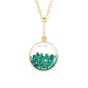 Core 12 Emerald Necklace Necklace - Moritz Glik emeralds Core