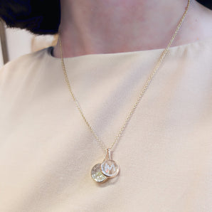 Core 12 Yellow Pendant Necklaces - Moritz Glik diamonds Kaleidoscope Colors Core
