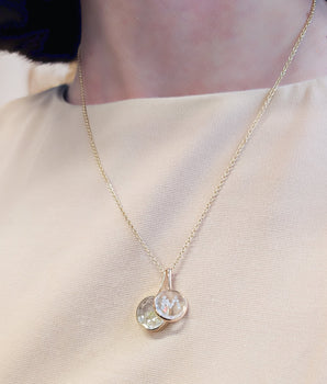 Core 12 Yellow Pendant Necklaces - Moritz Glik diamonds Kaleidoscope Colors Core