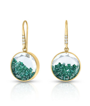Core 15 Emerald Earrings Earrings - Moritz Glik emeralds Kaleidoscope Colors Core