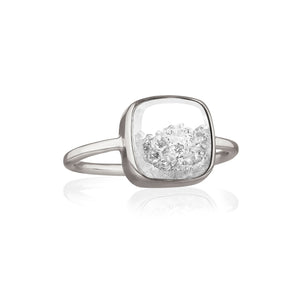 Core Diamond Shaker Ring - Cushion Rings - Moritz Glik Core diamonds Alternative Bridal