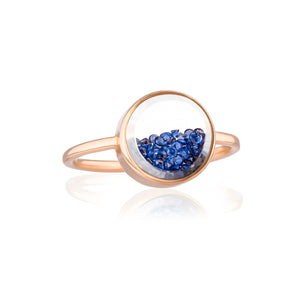 Core Sapphire Ring Round Ring - Moritz Glik sapphires Core