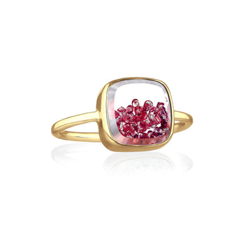 Core Shaker Ring Ruby Rings - Moritz Glik other gemstones