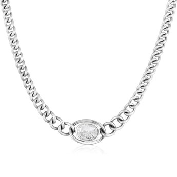 Cravo Curb Chain Necklace Necklaces - Moritz Glik diamonds Elos Circo
