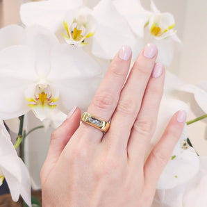 Dalila Cigar Band Rings - Moritz Glik diamonds Elos Cigar Band