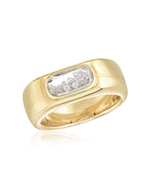 Dalila Cigar Band Rings - Moritz Glik diamonds Elos Cigar Band