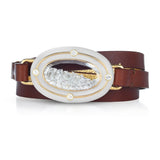 Diamond and Tagua Nut Shaker Halo Bracelet Bracelets - Moritz Glik Verde