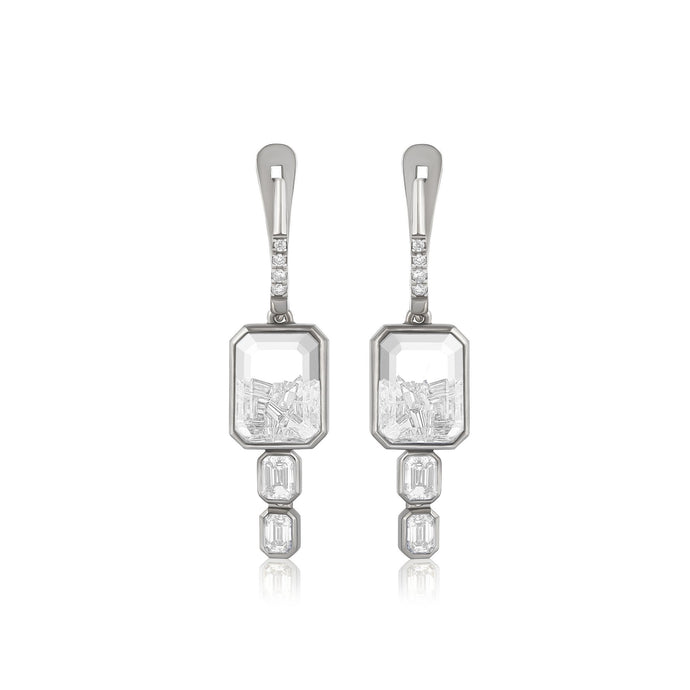 Diamond Drops Shaker Earrings Earrings - Moritz Glik Muda diamonds