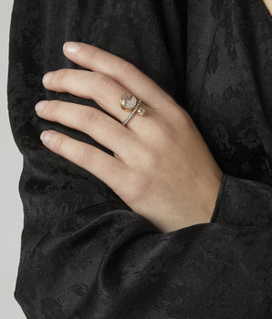 Diamond Eternity Shaker Ring Rings - Moritz Glik Core diamonds Alternative Bridal
