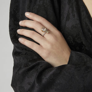 Diamond Eternity Shaker Ring Rings - Moritz Glik Core diamonds Alternative Bridal