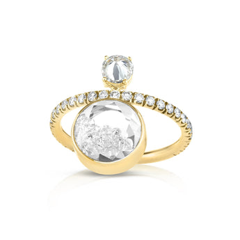 Diamond Eternity Shaker Ring Rings - Moritz Glik Core diamonds Alternative Bridal