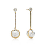 Diamond Globe Shaker Earrings Earrings - Moritz Glik Muda Valentines diamonds
