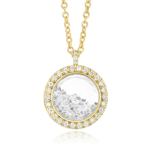 Diamond Halo Pendant Necklaces - Moritz Glik diamonds Core