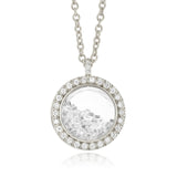 Diamond Halo Pendant Necklaces - Moritz Glik diamonds