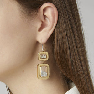 Diamond in Coconut Earrings Earrings - Moritz Glik Verde diamonds