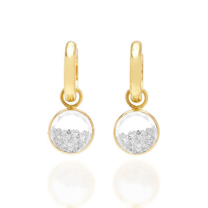 Diamond Shaker Huggies Earrings - Moritz Glik diamonds Hoops Core