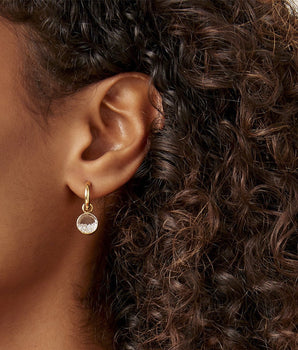 Diamond Shaker Huggies Earrings - Moritz Glik diamonds Hoops Core