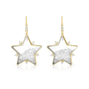 Diamond Stars Shaker Earrings Earrings - Moritz Glik diamonds Muda Celestial