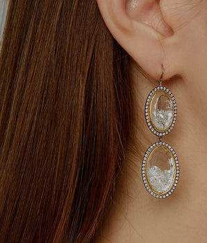 Double Drop Shaker Earrings Earrings - Moritz Glik diamonds Core