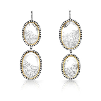 Double Drop Shaker Earrings Earrings - Moritz Glik diamonds Core