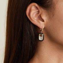 Load image into Gallery viewer, Double-Sided Enamel Earrings Earrings - Moritz Glik Enamel Muda diamonds
