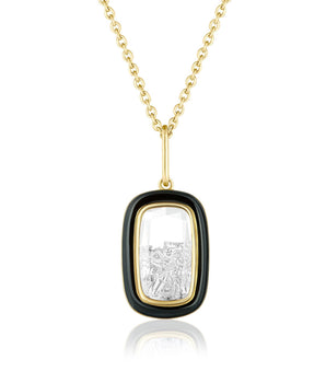 Janela Enamel Pendant Necklaces - Moritz Glik Enamel fall edit diamonds