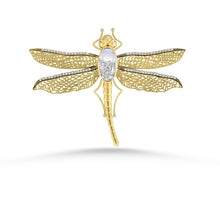 Load image into Gallery viewer, Dragon Fly Brooch &amp; Pendant Necklaces - Moritz Glik diamonds Creatures
