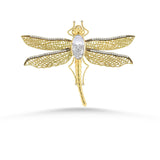 Dragon Fly Brooch & Pendant Necklaces - Moritz Glik diamonds Creatures