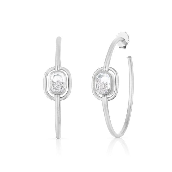 Elo 40 Shaker Hoops Earrings - Moritz Glik Elos Hoops diamonds