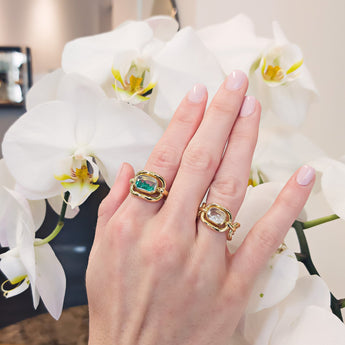 Elo Ring Emerald Rings - Moritz Glik emeralds Elos
