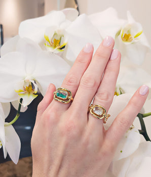 Elo Ring Emerald Rings - Moritz Glik emeralds Elos