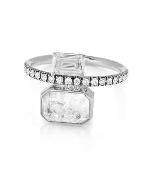 Emerald Cut Diamond Ring Rings - Moritz Glik Ready to Ship diamonds