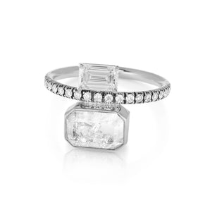 Emerald Cut Diamond Ring Rings - Moritz Glik Ready to Ship diamonds