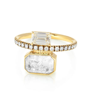 Emerald Cut Diamond Ring Rings - Moritz Glik Ready to Ship diamonds
