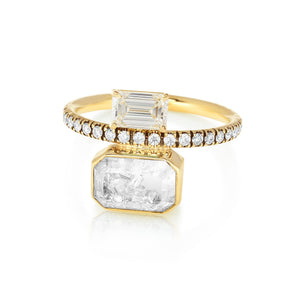 Emerald Cut Diamond Ring Rings - Moritz Glik Ready to Ship diamonds
