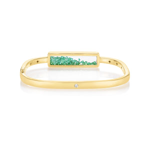 Emerald Shaker Bangle Bracelets - Moritz Glik emeralds Kaleidoscope Colors Core
