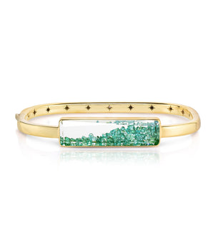 Emerald Shaker Bangle Bracelets - Moritz Glik emeralds Kaleidoscope Colors Core