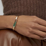 Emerald Shaker Bangle Bracelets - Moritz Glik emeralds Kaleidoscope Colors Core