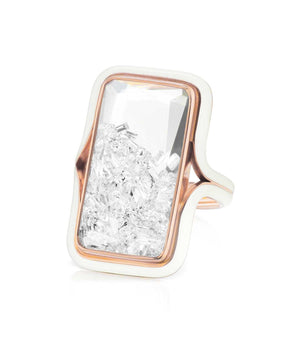 Enamel Cocktail Ring Diamond Rings - Moritz Glik Enamel rings diamonds