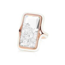 Load image into Gallery viewer, Enamel Cocktail Ring Diamond Rings - Moritz Glik Enamel rings diamonds
