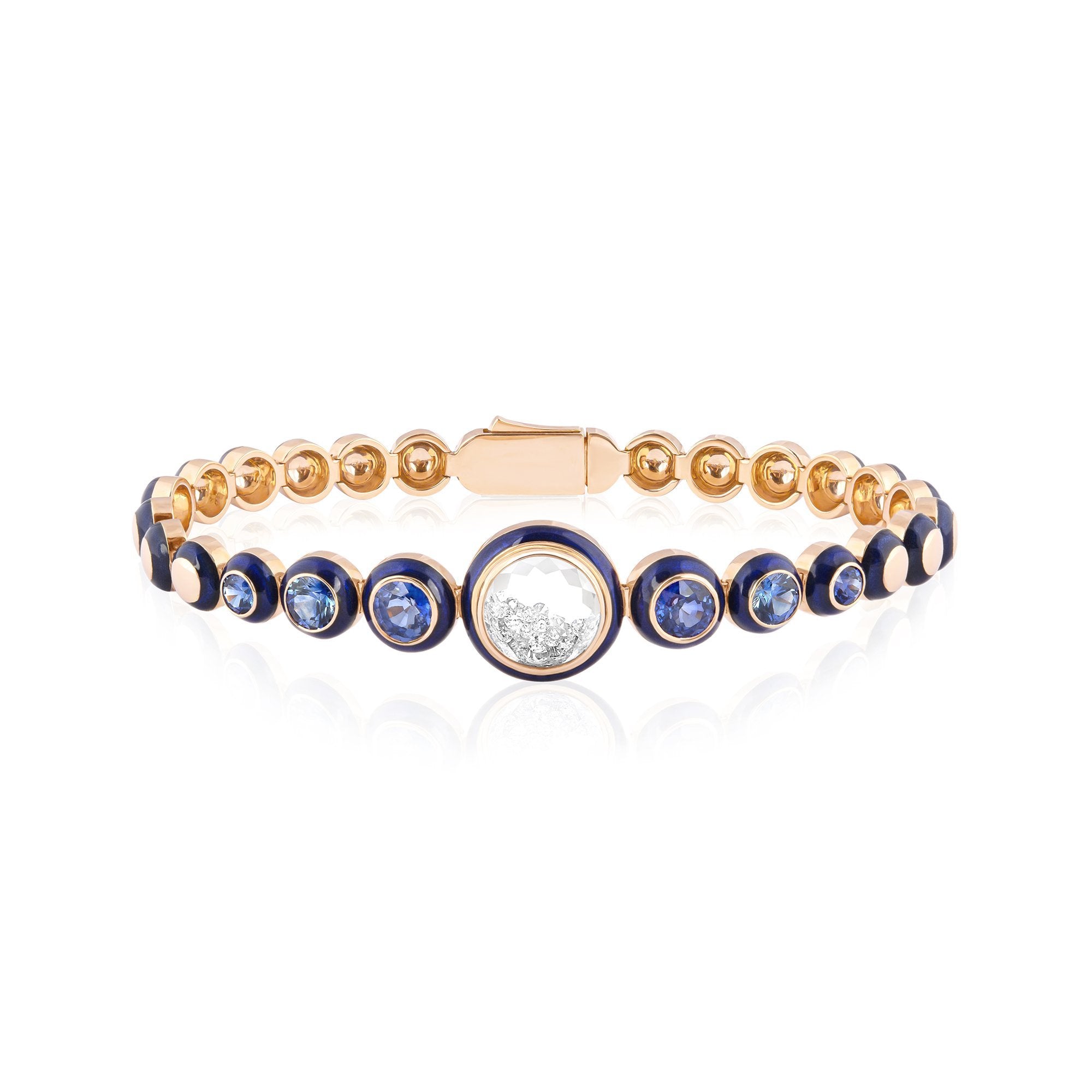 235-EBR114 - Blue Sapphire Bracelet in 22K Gold - Bangle Bracelet | Blue sapphire  bracelet, Gold jewelry stores, 22k gold bangles