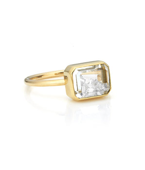 Esmeralda Diamond Ring Rings - Moritz Glik Apura diamonds Alternative Bridal