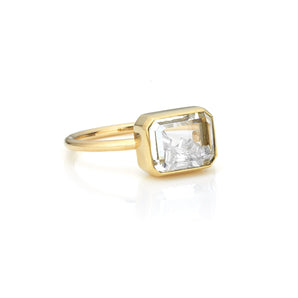 Esmeralda Diamond Ring Rings - Moritz Glik Apura diamonds Alternative Bridal