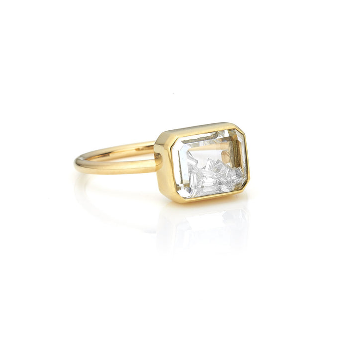 Esmeralda Diamond Ring Rings - Moritz Glik Apura diamonds Alternative Bridal