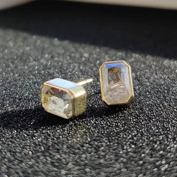 Esmeralda Diamond Studs Earrings - Moritz Glik diamonds fall edit Apura
