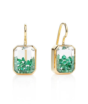 Esmeralda Emerald Earrings Earrings - Moritz Glik emeralds Kaleidoscope Colors Core